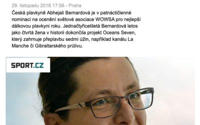 Dálková plavkyně Bernardová je v nominaci na světovou cenu – sport.cz